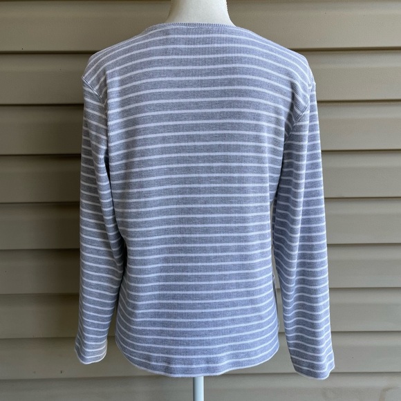 •Chico’s• Additions Waffle Knit Striped Top - Size 16 (Chico’s Size 3) - Picture 5 of 7